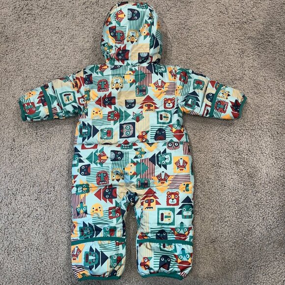 COLUMBIA SNUGGLY BUNNY BUNTING DOWN INSULATED WATER RESISTANT SNOWSUIT 3-6months - Picture 8 of 16